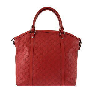 Gucci ssima red shoulder leather handbag bag